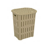 Bej Kirli Çamaşır Sepeti